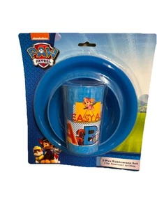 Paw Patrol 3Pcs Kids Tableware Set - Plate, Bowl and Tumbler - NEW - Picture 1 of 2