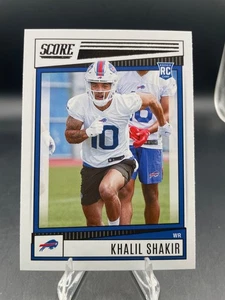 2022 Panini Score KHALIL SHAKIR (RC) Rookie Card #394 BILLS - Picture 1 of 5
