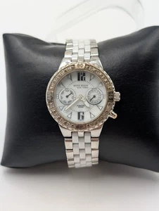 Anne Klein Diamond Women's Watch 12/1641 706S Stainless Steel/Ceramic - Untested - Picture 1 of 16