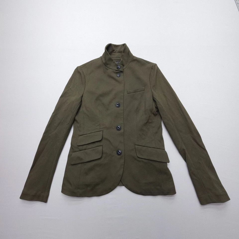 Rag & Bone Slade Blazer Army Green Size 2 Knit Stretch Viscose Wool Military EUC - Image 1 of 4