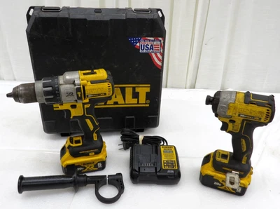 DeWalt 20V Brushless DCK299P2 1/2" Hammerdrill & 1/4" Impact Driver W/2x 5Ah Bat - Image 1 of 4