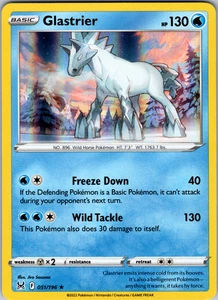 Glastrier 051/196 SWSH11: Lost Origin Holo Rare - NM - Picture 1 of 2