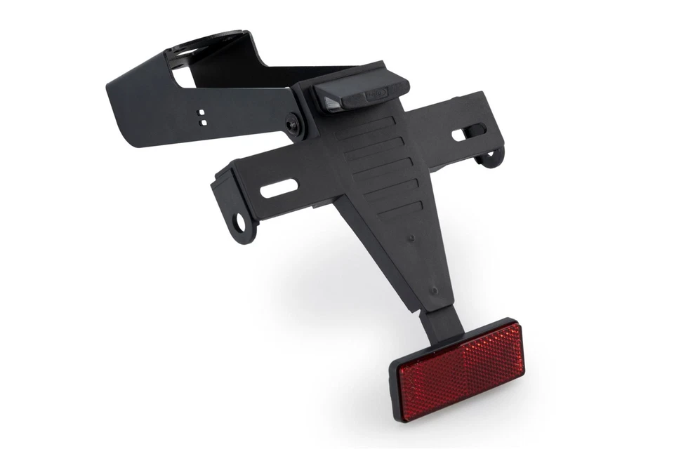 Puig Support Plaque Arrière Immatriculation Noir Kawasaki Ninja 1100 SX / Se - Photo 1/3