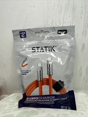 Statik TSumoCharge USB Type C to USB Type C Cable 6ft 2M 100W Fast Charging - Image 1 of 2