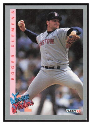 1993 Fleer #348 Roger Clemens - Boston Red Sox - Image 1 of 2