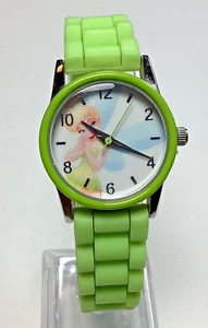 Disney Tinkerbell Watch Lime Green Silicone Band New Battery - Picture 1 of 7
