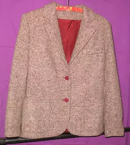 Giacca abito donna lana vintage Galore marrone taglia 14\16 solo lavaggio a secco - Foto 1 di 6