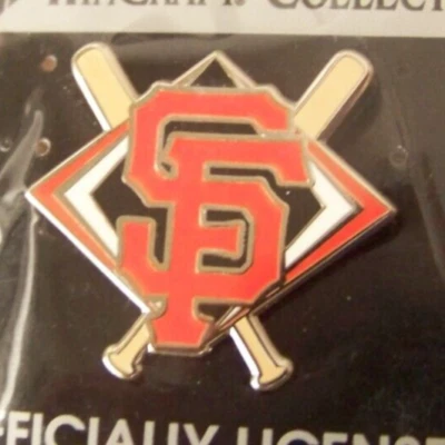 SF San Francisco Giants pin crossed bats on diamond MLB c43059 - Image 1 of 4