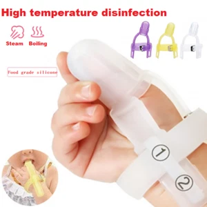 Baby Kids Forefinger/Thumb Sucking Stop Silicone Finger Guard Protect Prevention - Picture 1 of 8