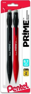 Pentel Prime Mechanical Pencil 0.7Mm Assorted Barrel Colors, Pack of 2 (AX7BP2) - Picture 1 of 1