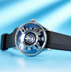 OBLVLO Automatikuhr für Herren blau leuchtend wasserdicht Uhren Herren - Bild 1 von 6