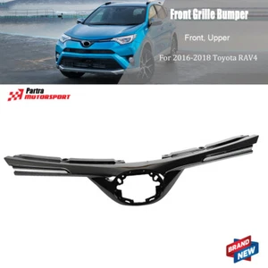 NUEVO parachoques delantero capó superior negro brillante parrilla para Toyota RAV4 2016-2018 - Imagen 1 de 6