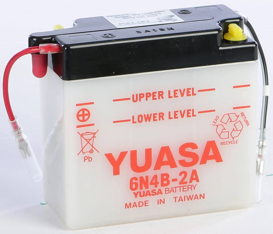 Yuasa Conventional 6V Performance Battery Suzuki GN SP TC TS 6N4B-2A YUAM26B4B - Image 1 of 1