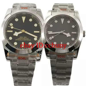 NUEVO Negro Gris 36mm 40mm Cristal Zafiro Luminoso NH35A Reloj Regalo Automático - Imagen 1 de 16