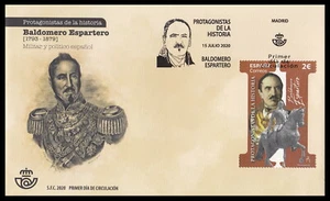 España Spain 5422 2020 Protagonistas de la Historia Baldomero Espartero SPD Sob - Imagen 1 de 1