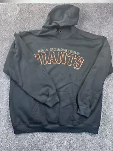 Stitches San Francisco Giants Hoodie X-Large Cotton/Polyester Black & Orange - Picture 1 of 8