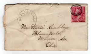 Hazlettville Delaware DE (1852-1902 Kent) R-5 1893 con lettera lunga a OH Cubbage - Foto 1 di 6