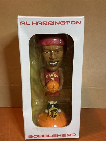 NBA #3 Al Harrington Atlanta Hawks 2004-05 Rise Up Bobblehead UPS Red Uniform Cover