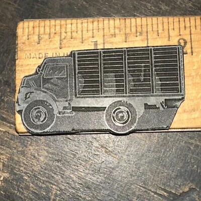 Printing Block ( Old Work Truck Flatbed Truck ) Needs Wood Block - Image 1 of 4