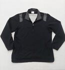 NIKE GOLF 1/4 Zip Windbreaker Jacket Pullover Men's Size Large Black Long Sleeve
