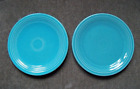 Homer Laughlin Pre 1970 Original Fiesta Dinnerware Turquoise 7 " Side Plates (2)