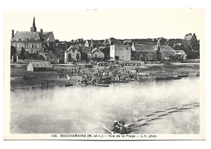 49-cp  BOUCHEMAINE  VUE DE LA PLAGE  N° 143 - Imagen 1 de 2