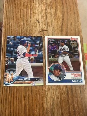 (2) 2018 Topps Silver Pack 1983 Chrome Dominic Smith #36 +Topps #6 Rookie Cards - Image 1 of 4