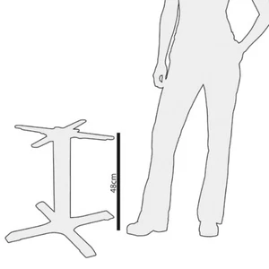 Bolero Budget Coffee Height Table Base - Picture 1 of 4