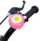 Kids Bicycle Bell, White Flower Design, Bicycle Bell for Kids Bicycles
