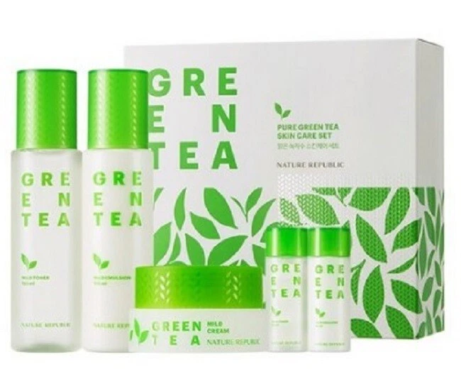 NATURE REPUBLIC Pure Green tea skin care set K-beauty Moisturzing - Image 1 of 1