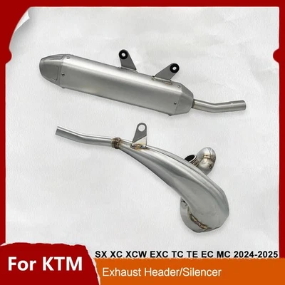Motorcycle Exhaust Header Silencer For KTM SX XC XCW EXC TC TE TX EC EX  250 300 - Imagem 1 de 4