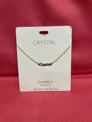 Collar Personalizado Lumiela "Cristal" Color Dorado Sin Níquel NUEVO Inspirador Foto 1 de 3