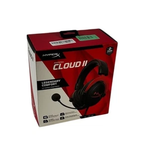 Cuffie Gaming Cablate HyperX Cloud II Funzionanti PC PS5 PS4 Rosso e Nero Nuove Scatola Aperta - Foto 1 di 4