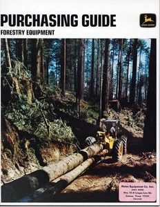 1970 JOHN DEERE FORESTRY EQUIP. -  ORIGINAL PURCHASING GUIDE - Picture 1 of 9