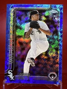 2025 Topps Chrome Logofractor Jairo Iriarte #145 Blue Refractor White Sox #/150 - Picture 1 of 2
