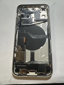 Original Apple Iphone 12 Chassis Lighting scocca Crepati D + vetro Cambio Bianco - Zdjęcie 1 z 2