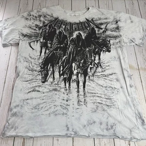 Affliction Y2K Grim Reaper Four Horsemen Grunge Graphic T Shirt Mens 2XL Tee - Picture 1 of 11