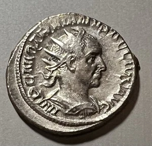 PROVINCIAL ROME: TRAJAN DECIUS AD 249-251 SILVER ANTONINIANUS LUSTROUS HIGHGRADE - Picture 1 of 3