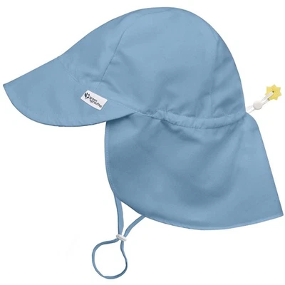 Sombrero Green Sprouts Bebé/Niño Pequeño UPF 50+ Eco Solapa Azul Claro Talla 2T/4T Foto 1 de 4