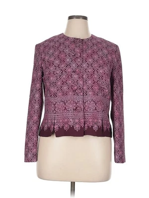 Leslie Fay Women Red Long Sleeve Blouse 16 Petites - Image 1 of 4