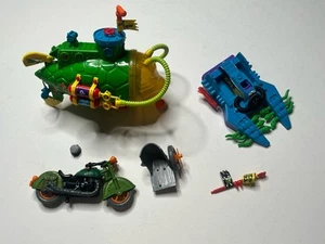 Teenage Mutant Ninja Turtles Vtg 1980s 1990s Lot Of 3 Vehicles Accessories - Picture 1 of 14