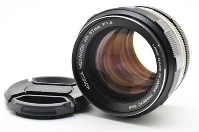 Konica Hexanon AR 57mm f/1.4 Standard MF Lens AR Mount [READ] from JAPAN - Image 1 of 4