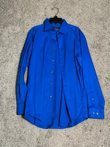 Herren Van Heusen Flex Kragen Slim Fit Blau Button Down Hemd 15 32/33 - Bild 1 von 3