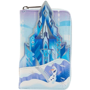 Cartera Loungefly DISNEY Frozen Princesa Castillo Reina Elsa Anna Olaf Cremallera Alrededor - Imagen 1 de 6