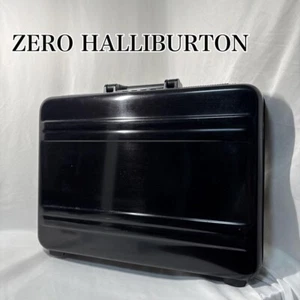 Very Rare ZERO HALLIBURTON Attache Case P Series Black - Picture 1 of 15