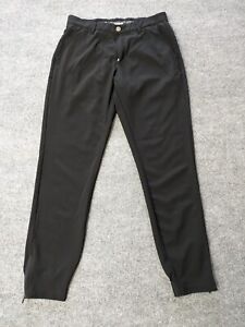 Primo 30 Short Tapered Zipper Ankle Golf Jogger Pants Stretch Performance Black