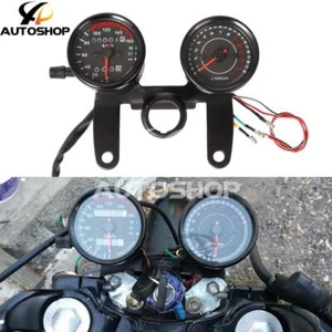 Motorcycle Speedometer Tachometer Odometer Tacho Gauge For Honda Yamaha Kawasaki - Picture 1 of 2