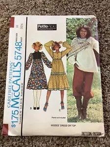 McCall’s SEWING PATTERN 5748 Misses PRAIRIE DRESS & BOHO TOP Size 10 UNCUT - Picture 1 of 3