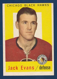JACK EVANS 59-60 TOPPS 1959-60 Nº 30 EX+ 93648 - Imagen 1 de 2