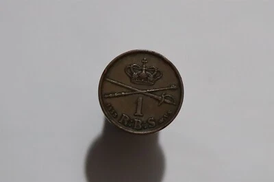🧭 🇩🇰 DENMARK 1 SKILLING 1853 B53 #K9215 - Image 1 of 2